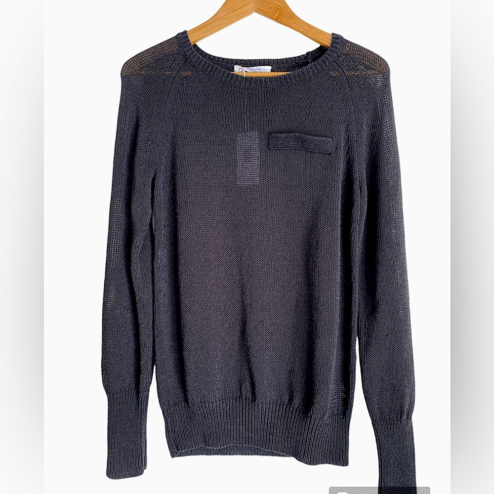 NWT Derek Lam 10 Crosby Black Silk Blend Sweater